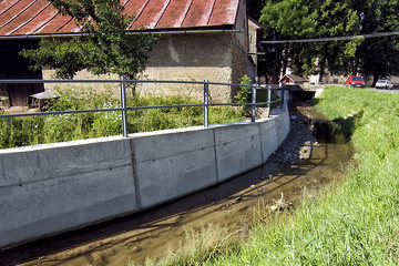 Alteration of the Ľubička stream in the municipality of Ľubica