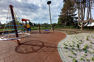 Construction of elements of green infrastructure in the village of Drienov